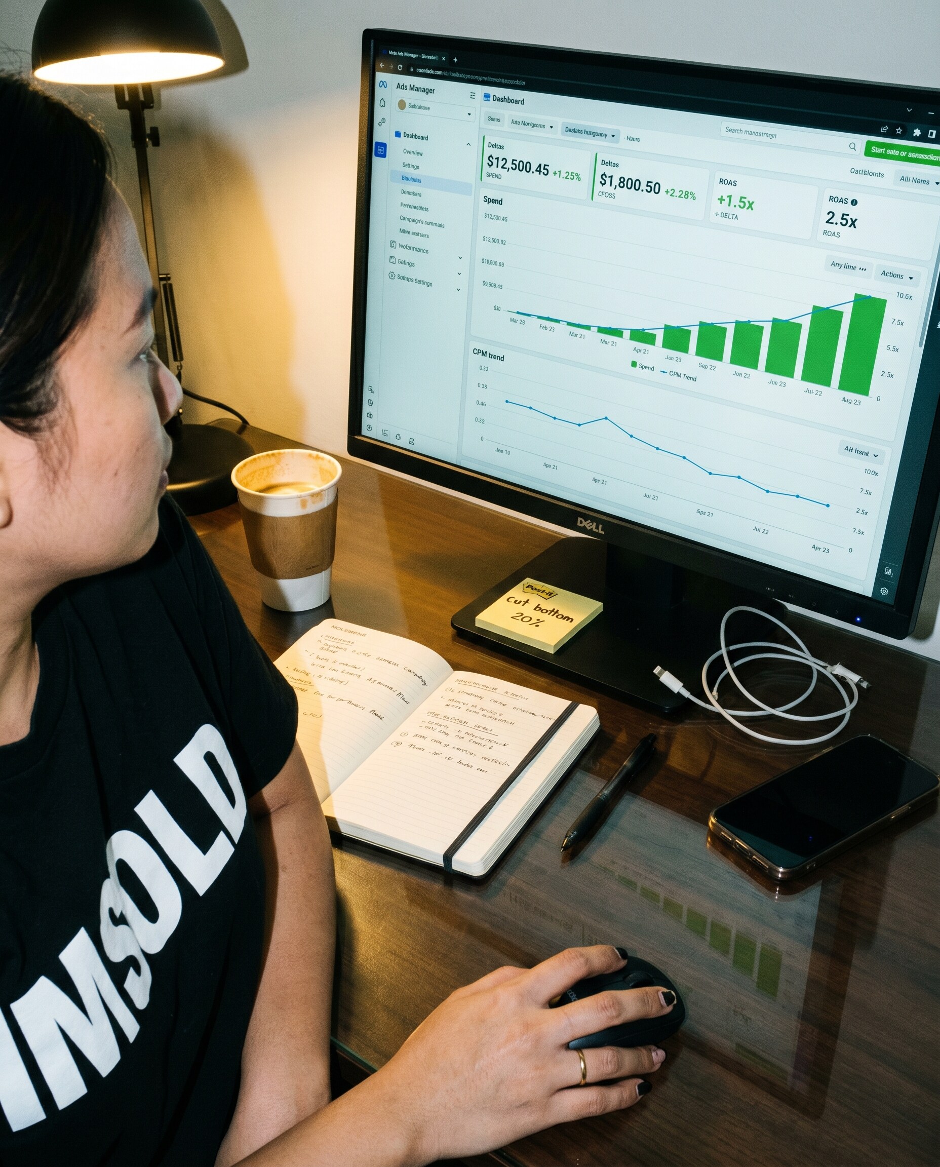 Performance dashboard close-up
